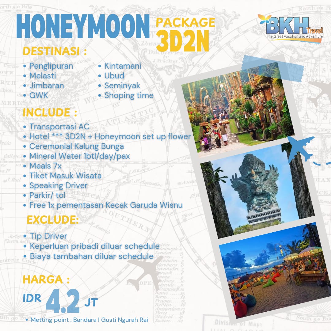 Bali Honeymoon Essentials - 3 Days 2 Nights